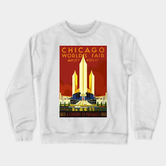 Chicago Centennial 1833-1933 Crewneck Sweatshirt by Yaelledark